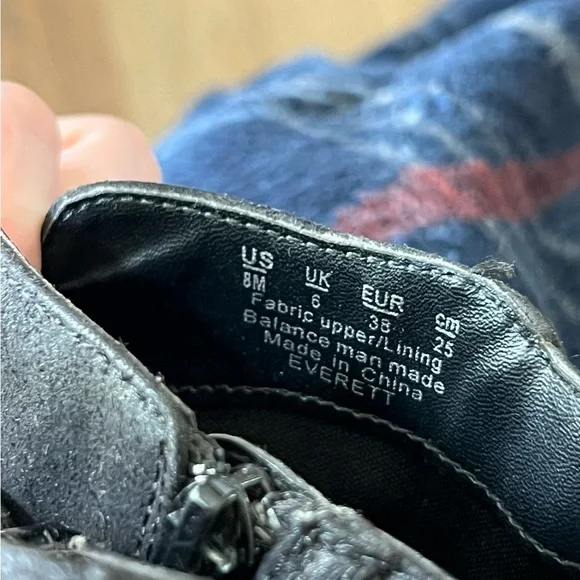 Women's Black Ankle Boots - Picture 3 of 4